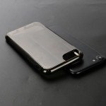 Wholesale iPhone 8 Plus / 7 Plus Clear Armor Shell Hybrid Case (Smoke)